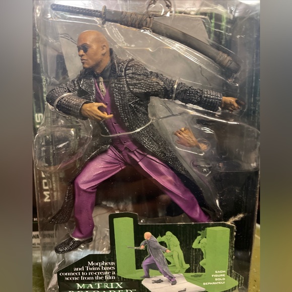 The Matrix Series 1 MORPHEUS Action Figure Matrix Reloaded 2003 McFarlane Toys - Picture 1 of 12